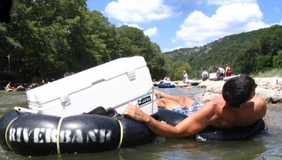 Alcohol on the River and Floating Coolers